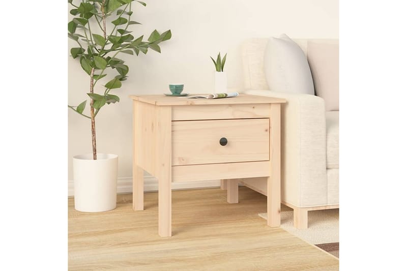 beBasic Sidebord 50x50x49 cm heltre furu - Brun - Oppbevaring - Oppbevaringsmøbler - Sideboard & skjenk