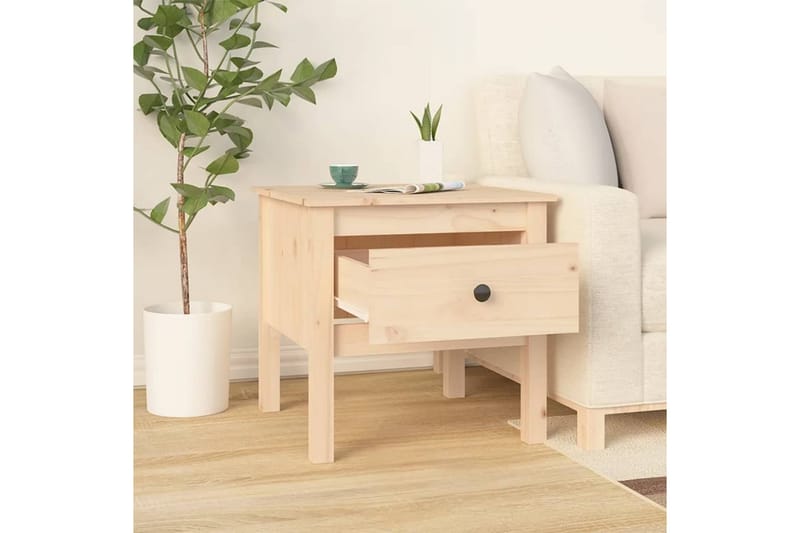 beBasic Sidebord 50x50x49 cm heltre furu - Brun - Oppbevaring - Oppbevaringsmøbler - Sideboard & skjenk