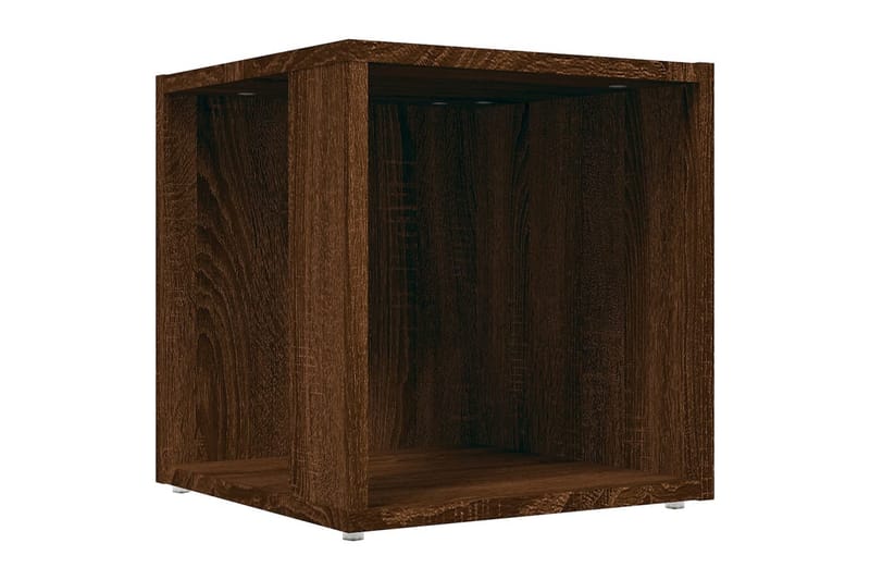 beBasic Sidebord brun eik 33x33x34,5 cm konstruert tre - Brun - Oppbevaring - Oppbevaringsmøbler - Sideboard & skjenk