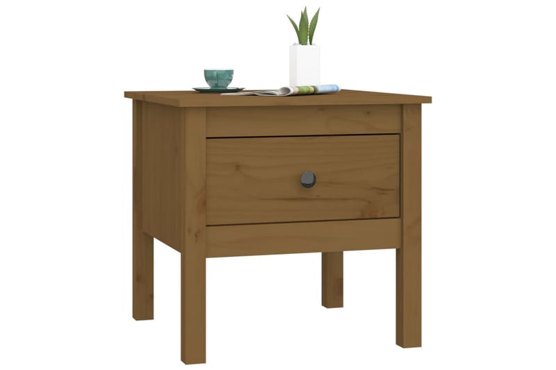 beBasic Sidebord honningbrun 50x50x49 cm heltre furu - Brun - Oppbevaring - Oppbevaringsmøbler - Sideboard & skjenk