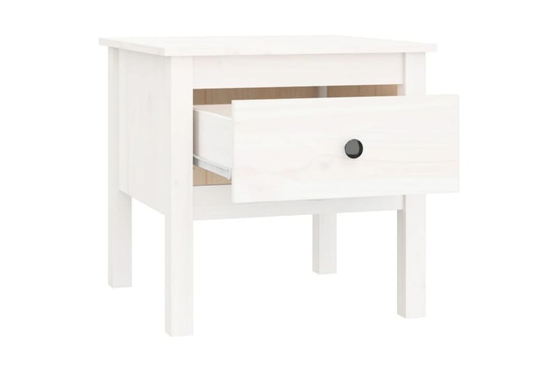 beBasic Sidebord hvit 50x50x49 cm heltre furu - Hvit - Oppbevaring - Oppbevaringsmøbler - Sideboard & skjenk