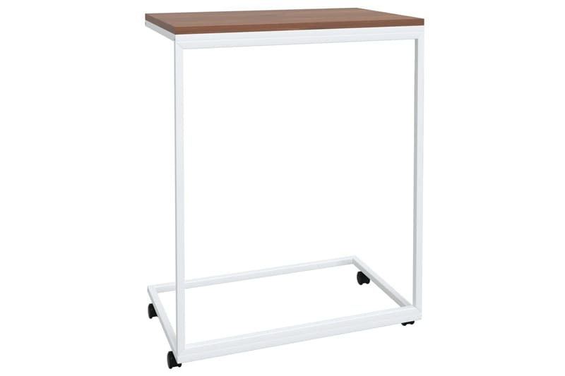 beBasic Sidebord med hjul hvit 55x35x70 cm konstruert tre - Hvit - Oppbevaring - Oppbevaringsmøbler - Sideboard & skjenk