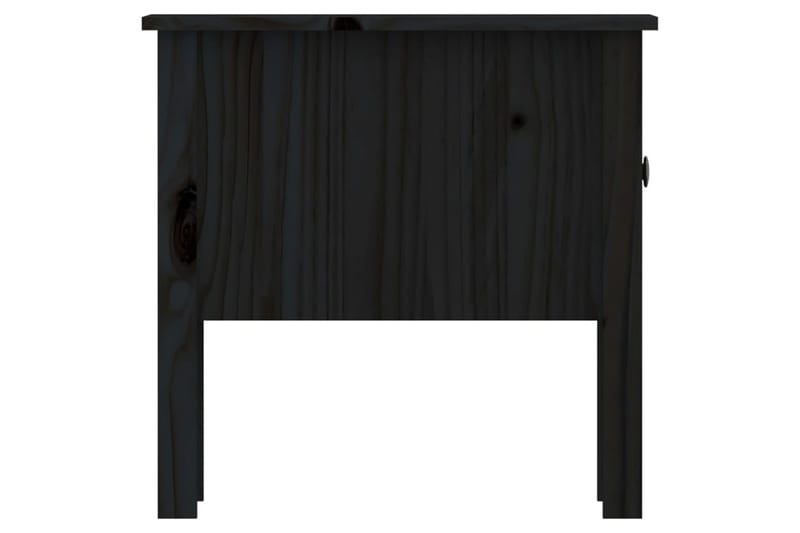 beBasic Sidebord svart 50x50x49 cm heltre furu - Svart - Oppbevaring - Oppbevaringsmøbler - Sideboard & skjenk