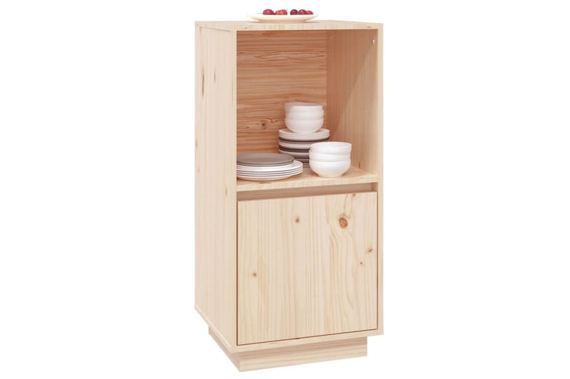 beBasic Skjenk 38x35x80 cm heltre furu - Brun - Oppbevaring - Oppbevaringsmøbler - Sideboard & skjenk