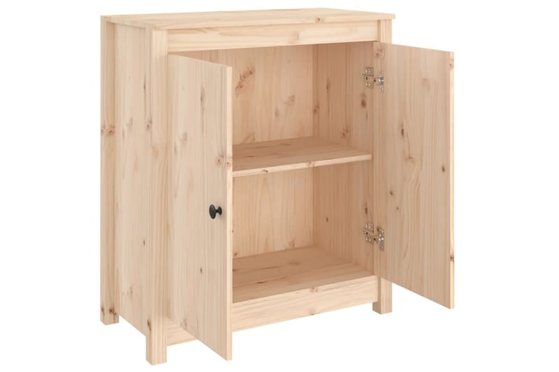 beBasic Skjenk 70x35x80 cm heltre furu - Brun - Oppbevaring - Oppbevaringsmøbler - Sideboard & skjenk