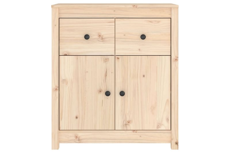 beBasic Skjenk 70x35x80 cm heltre furu - Brun - Oppbevaring - Oppbevaringsmøbler - Sideboard & skjenk