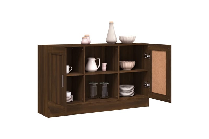 beBasic Skjenk brun eik 120x30,5x70 cm konstruert tre - Brun - Oppbevaring - Oppbevaringsmøbler - Sideboard & skjenk