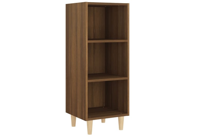 beBasic Skjenk brun eik 34,5x32,5x90 cm konstruert tre - Brun - Oppbevaring - Oppbevaringsmøbler - Sideboard & skjenk