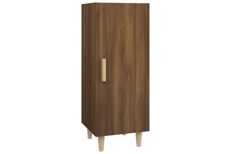 beBasic Skjenk brun eik 34,5x34x90 cm konstruert tre - Brun - Oppbevaring - Oppbevaringsmøbler - Sideboard & skjenk