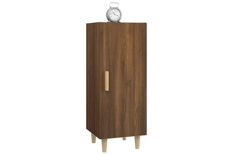 beBasic Skjenk brun eik 34,5x34x90 cm konstruert tre - Brun - Oppbevaring - Oppbevaringsmøbler - Sideboard & skjenk