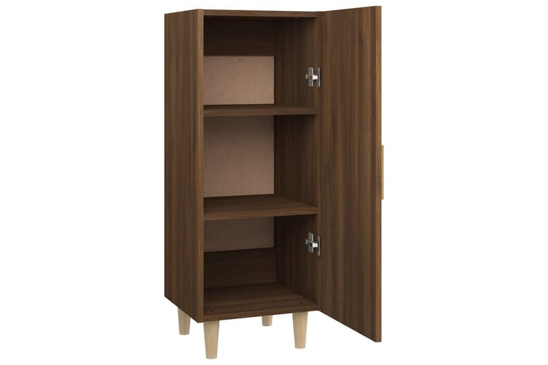 beBasic Skjenk brun eik 34,5x34x90 cm konstruert tre - Brun - Oppbevaring - Oppbevaringsmøbler - Sideboard & skjenk