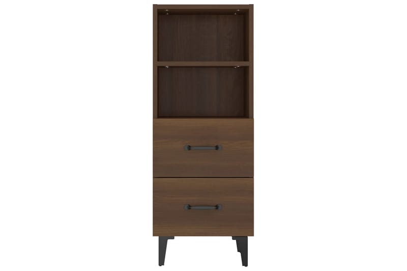 beBasic Skjenk brun eik 34,5x34x90 cm konstruert tre - Brun - Oppbevaring - Oppbevaringsmøbler - Sideboard & skjenk