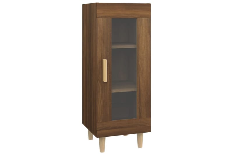 beBasic Skjenk brun eik 34,5x34x90 cm konstruert tre - Brun - Oppbevaring - Oppbevaringsmøbler - Sideboard & skjenk