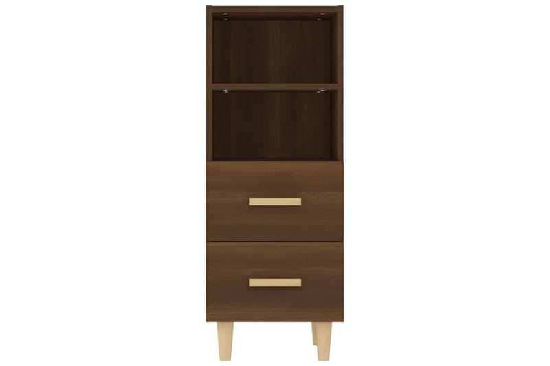 beBasic Skjenk brun eik 34,5x34x90 cm konstruert tre - Brun - Oppbevaring - Oppbevaringsmøbler - Sideboard & skjenk