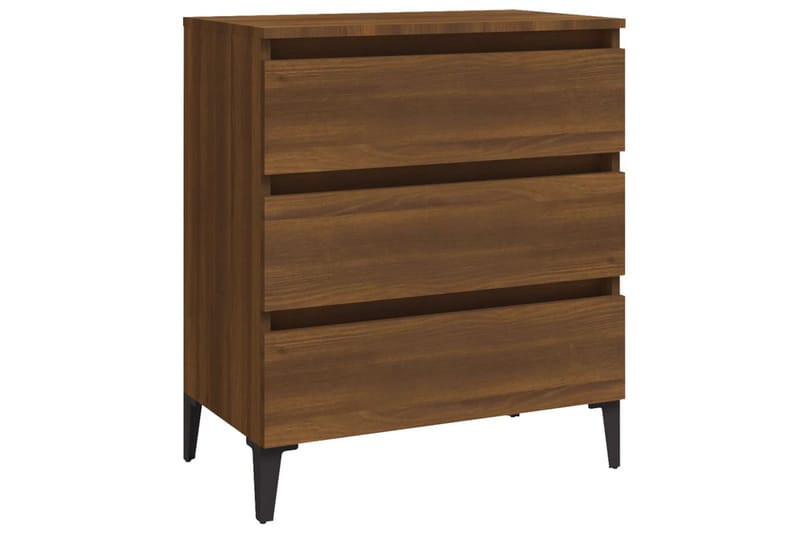 beBasic Skjenk brun eik 60x35x69 cm konstruert tre - Brun - Oppbevaring - Oppbevaringsmøbler - Sideboard & skjenk