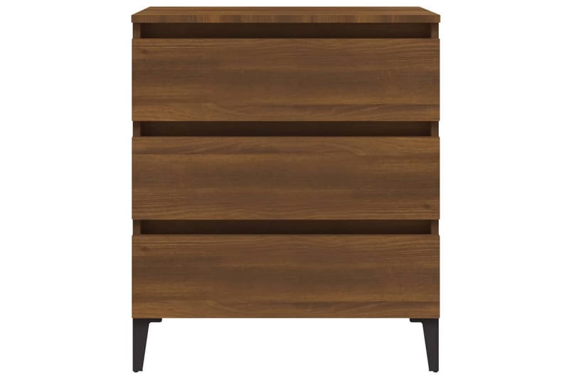 beBasic Skjenk brun eik 60x35x69 cm konstruert tre - Brun - Oppbevaring - Oppbevaringsmøbler - Sideboard & skjenk