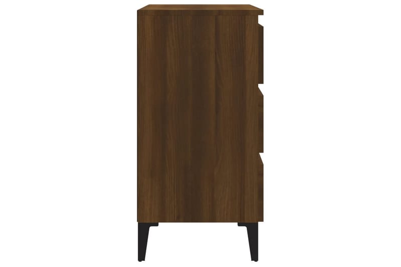 beBasic Skjenk brun eik 60x35x69 cm konstruert tre - Brun - Oppbevaring - Oppbevaringsmøbler - Sideboard & skjenk