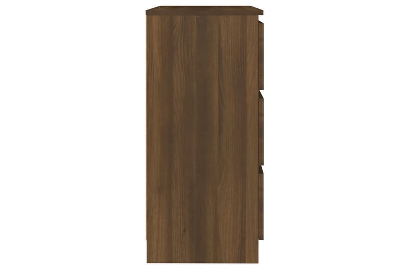 beBasic Skjenk brun eik 60x35x76 cm konstruert tre - Brun - Sideboard & skjenk