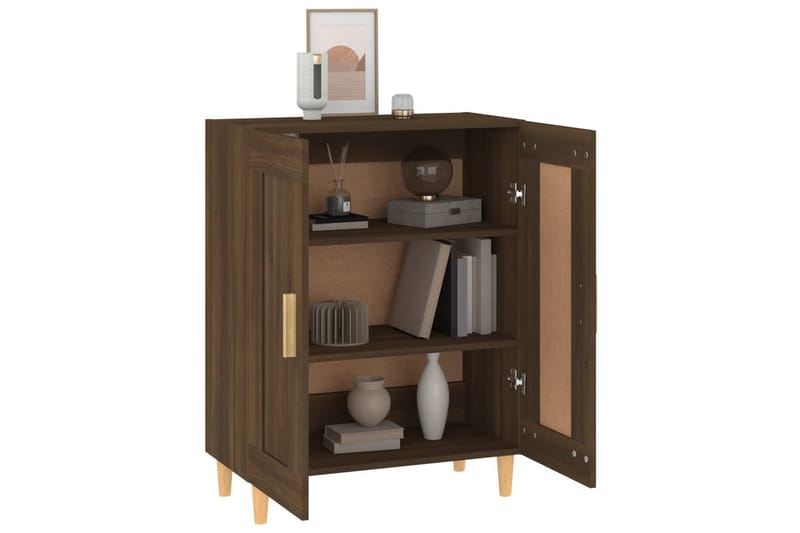 beBasic Skjenk brun eik 69,5x34x90 cm konstruert tre - Brun - Oppbevaring - Oppbevaringsmøbler - Sideboard & skjenk