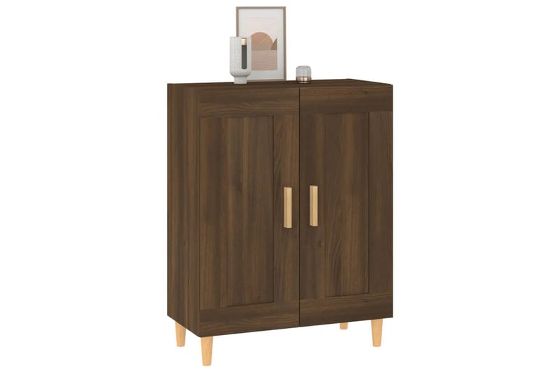 beBasic Skjenk brun eik 69,5x34x90 cm konstruert tre - Brun - Oppbevaring - Oppbevaringsmøbler - Sideboard & skjenk