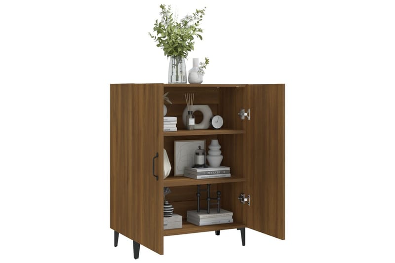 beBasic Skjenk brun eik 70x34x90 cm konstruert tre - Brun - Oppbevaring - Oppbevaringsmøbler - Sideboard & skjenk