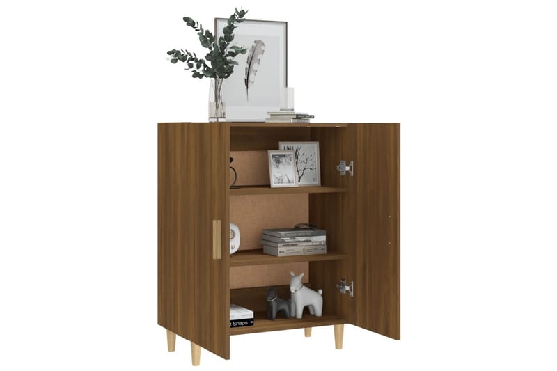 beBasic Skjenk brun eik 70x34x90 cm konstruert tre - Brun - Oppbevaring - Oppbevaringsmøbler - Sideboard & skjenk