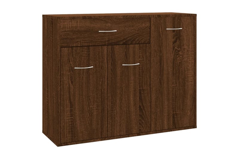 beBasic Skjenk brun eik 88x30x70 cm konstruert tre - Brun - Oppbevaring - Oppbevaringsmøbler - Sideboard & skjenk