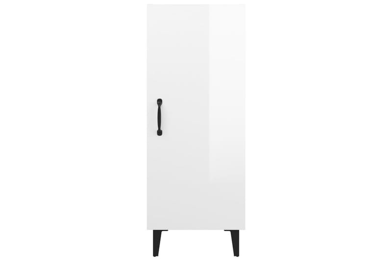 beBasic Skjenk høyglans hvit 34,5x34x90 cm konstruert tre - Hvit - Oppbevaring - Oppbevaringsmøbler - Sideboard & skjenk