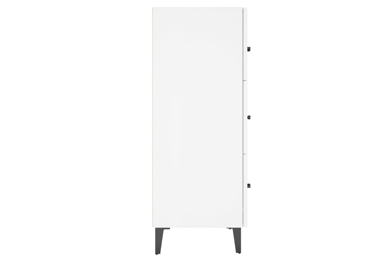 beBasic Skjenk høyglans hvit 69,5x34x90 cm konstruert tre - Hvit - Oppbevaring - Oppbevaringsmøbler - Sideboard & skjenk