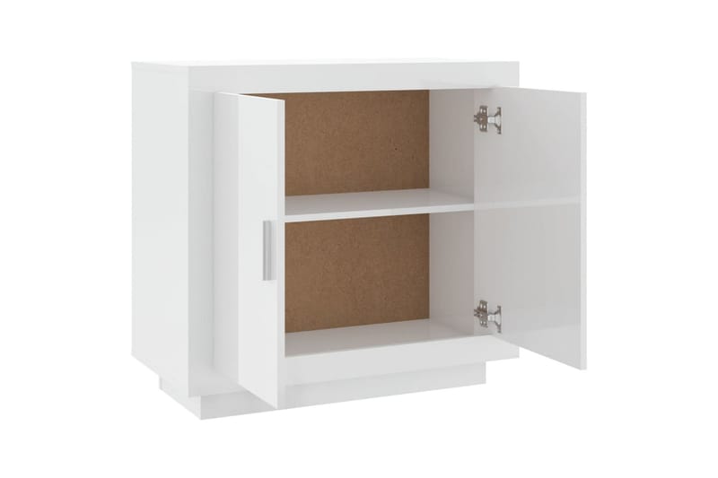 beBasic Skjenk høyglans hvit 80x40x75 cm konstruert tre - Hvit - Oppbevaring - Oppbevaringsmøbler - Sideboard & skjenk