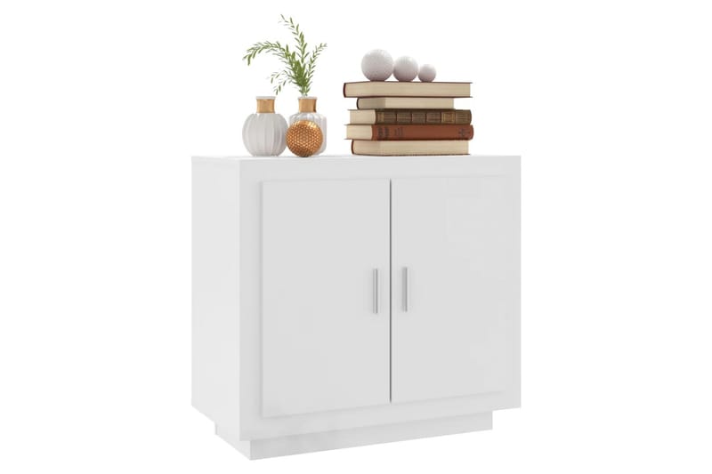 beBasic Skjenk høyglans hvit 80x40x75 cm konstruert tre - Hvit - Oppbevaring - Oppbevaringsmøbler - Sideboard & skjenk