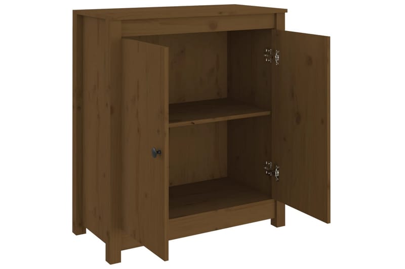 beBasic Skjenk honningbrun 70x35x80 heltre furu - Brun - Oppbevaring - Oppbevaringsmøbler - Sideboard & skjenk