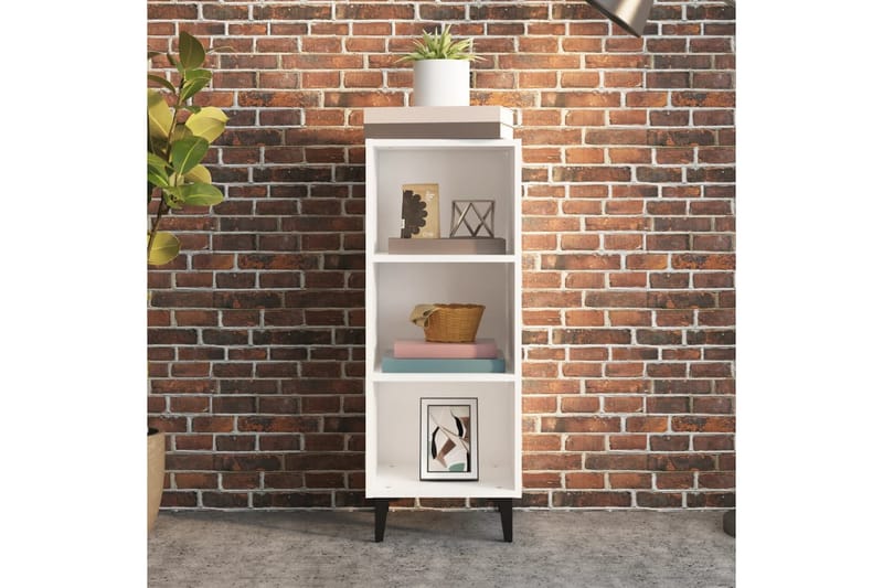 beBasic Skjenk hvit 34,5x32,5x90 cm konstruert tre - Hvit - Oppbevaring - Oppbevaringsmøbler - Sideboard & skjenk