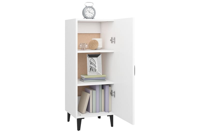 beBasic Skjenk hvit 34,5x34x90 cm konstruert tre - Hvit - Oppbevaring - Oppbevaringsmøbler - Sideboard & skjenk