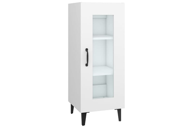 beBasic Skjenk hvit 34,5x34x90 cm konstruert tre - Hvit - Oppbevaring - Oppbevaringsmøbler - Sideboard & skjenk