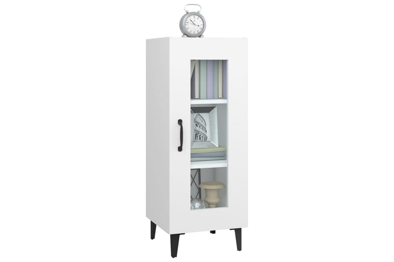 beBasic Skjenk hvit 34,5x34x90 cm konstruert tre - Hvit - Oppbevaring - Oppbevaringsmøbler - Sideboard & skjenk