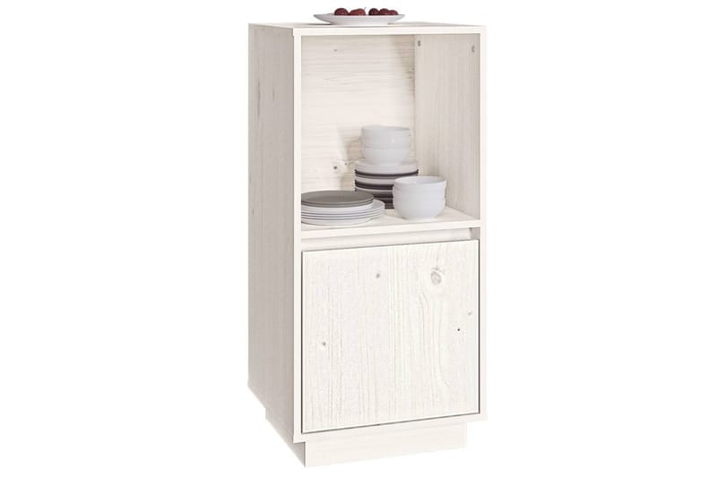 beBasic Skjenk hvit 38x35x80 cm heltre furu - Hvit - Oppbevaring - Oppbevaringsmøbler - Sideboard & skjenk