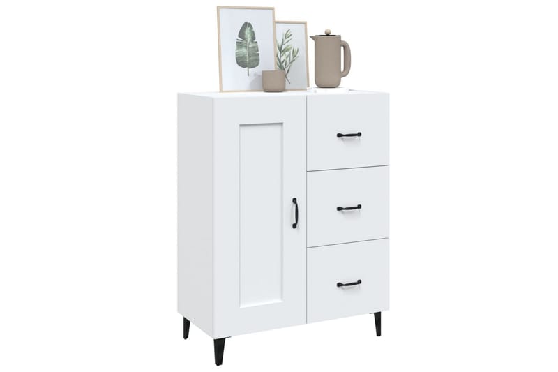 beBasic Skjenk hvit 69,5x34x90 cm konstruert tre - Hvit - Oppbevaring - Oppbevaringsmøbler - Sideboard & skjenk