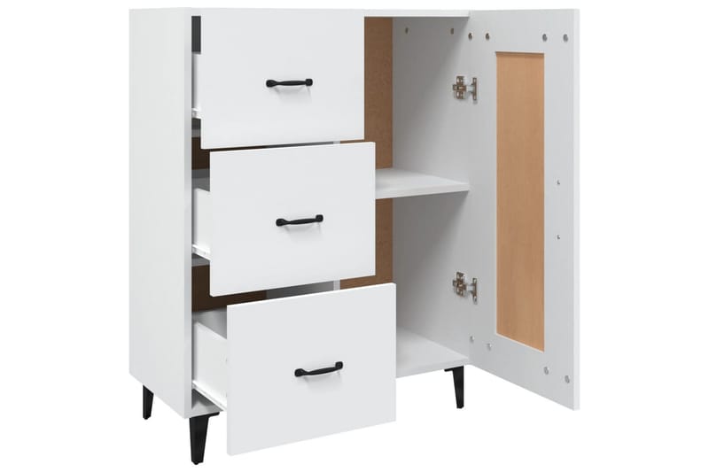 beBasic Skjenk hvit 69,5x34x90 cm konstruert tre - Hvit - Oppbevaring - Oppbevaringsmøbler - Sideboard & skjenk