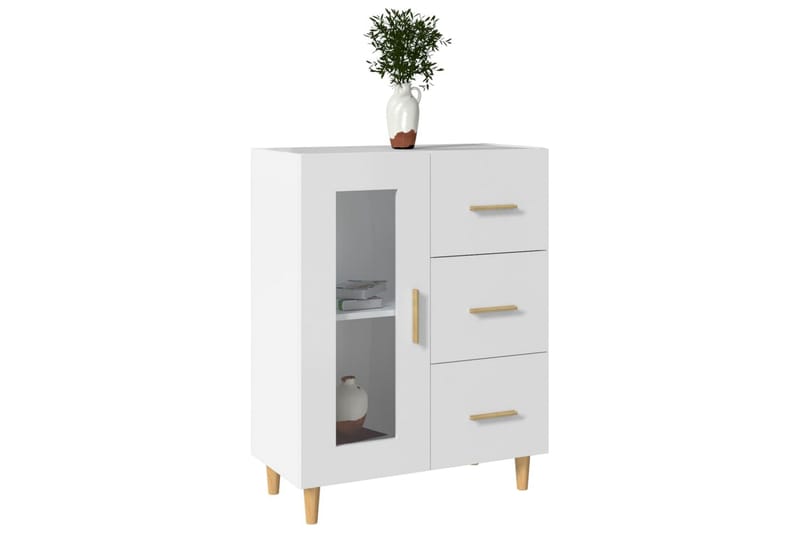 beBasic Skjenk hvit 69,5x34x90 cm konstruert tre - Hvit - Oppbevaring - Oppbevaringsmøbler - Sideboard & skjenk