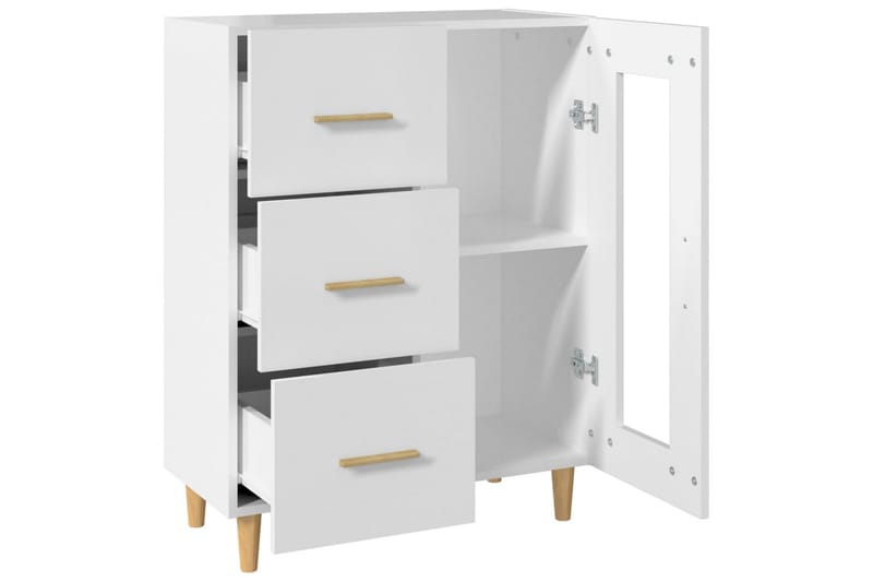 beBasic Skjenk hvit 69,5x34x90 cm konstruert tre - Hvit - Oppbevaring - Oppbevaringsmøbler - Sideboard & skjenk