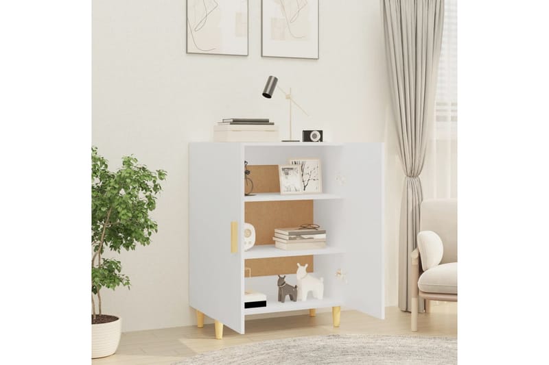 beBasic Skjenk hvit 70x34x90 cm konstruert tre - Hvit - Oppbevaring - Oppbevaringsmøbler - Sideboard & skjenk