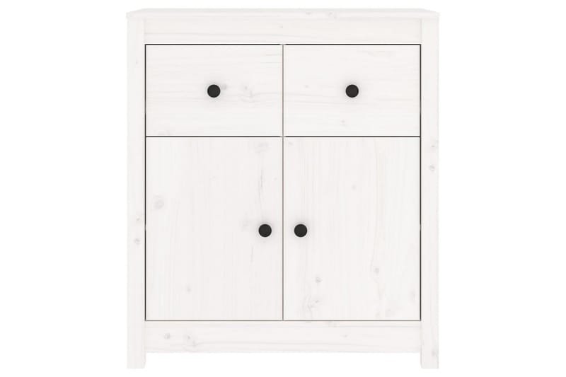 beBasic Skjenk hvit 70x35x80 cm heltre furu - Hvit - Oppbevaring - Oppbevaringsmøbler - Sideboard & skjenk