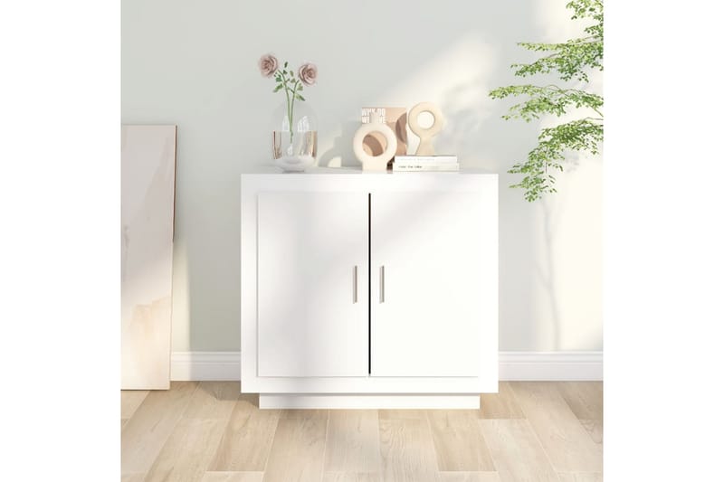 beBasic Skjenk hvit 80x40x75 cm konstruert tre - Hvit - Oppbevaring - Oppbevaringsmøbler - Sideboard & skjenk