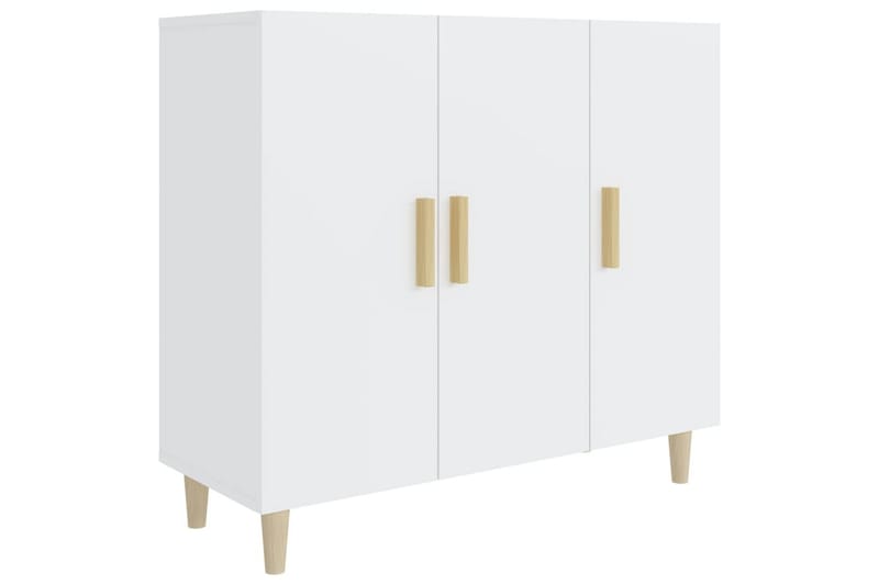 beBasic Skjenk hvit 90x34x80 cm konstruert tre - Hvit - Oppbevaring - Oppbevaringsmøbler - Sideboard & skjenk