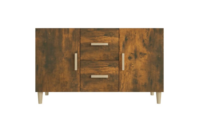 beBasic Skjenk røkt eik 100x36x60 cm konstruert tre - Brun - Oppbevaring - Oppbevaringsmøbler - Sideboard & skjenk