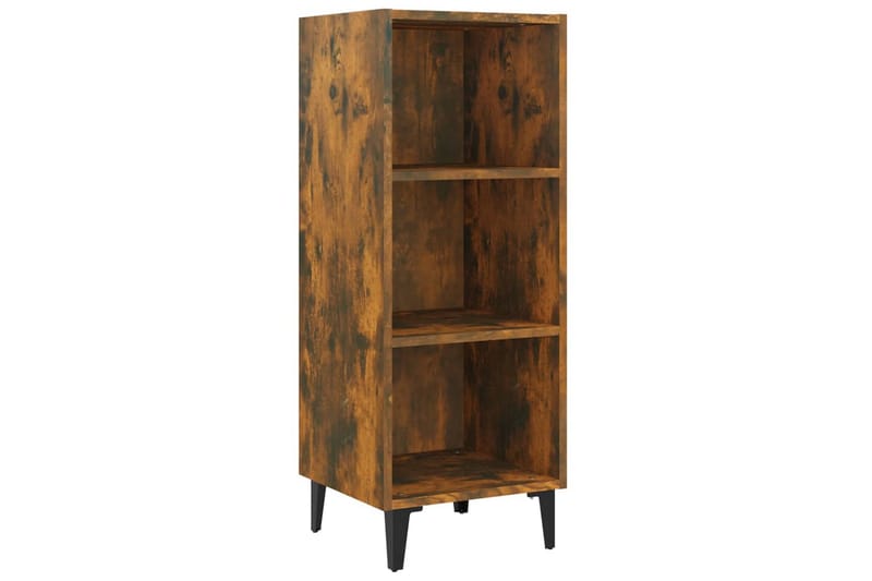 beBasic Skjenk røkt eik 34,5x32,5x90 cm konstruert tre - Brun - Oppbevaring - Oppbevaringsmøbler - Sideboard & skjenk