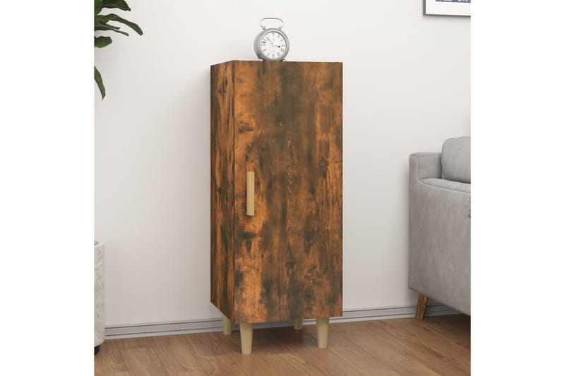 beBasic Skjenk røkt eik 34,5x34x90 cm konstruert tre - Brun - Oppbevaring - Oppbevaringsmøbler - Sideboard & skjenk