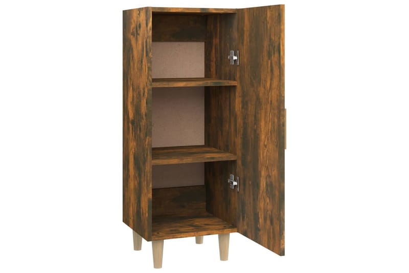 beBasic Skjenk røkt eik 34,5x34x90 cm konstruert tre - Brun - Oppbevaring - Oppbevaringsmøbler - Sideboard & skjenk