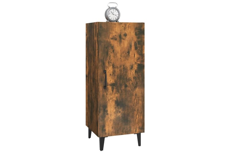 beBasic Skjenk røkt eik 34,5x34x90 cm konstruert tre - Brun - Oppbevaring - Oppbevaringsmøbler - Sideboard & skjenk